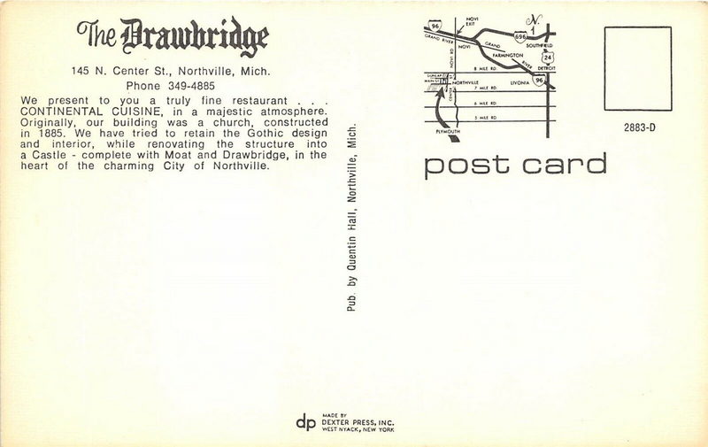 Drawbridge Restaurant - Vintage Postcard (newer photo)